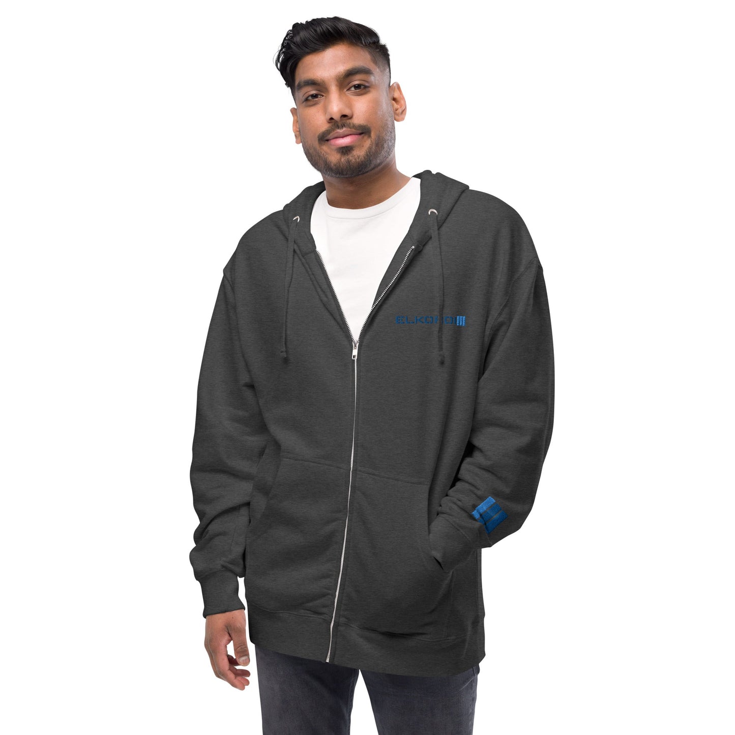 Unisex fleece zip up hoodie - Olettop