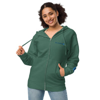 Unisex fleece zip up hoodie - Olettop