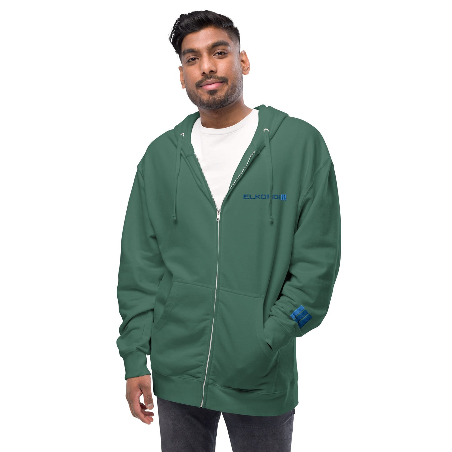 Unisex fleece zip up hoodie - Olettop